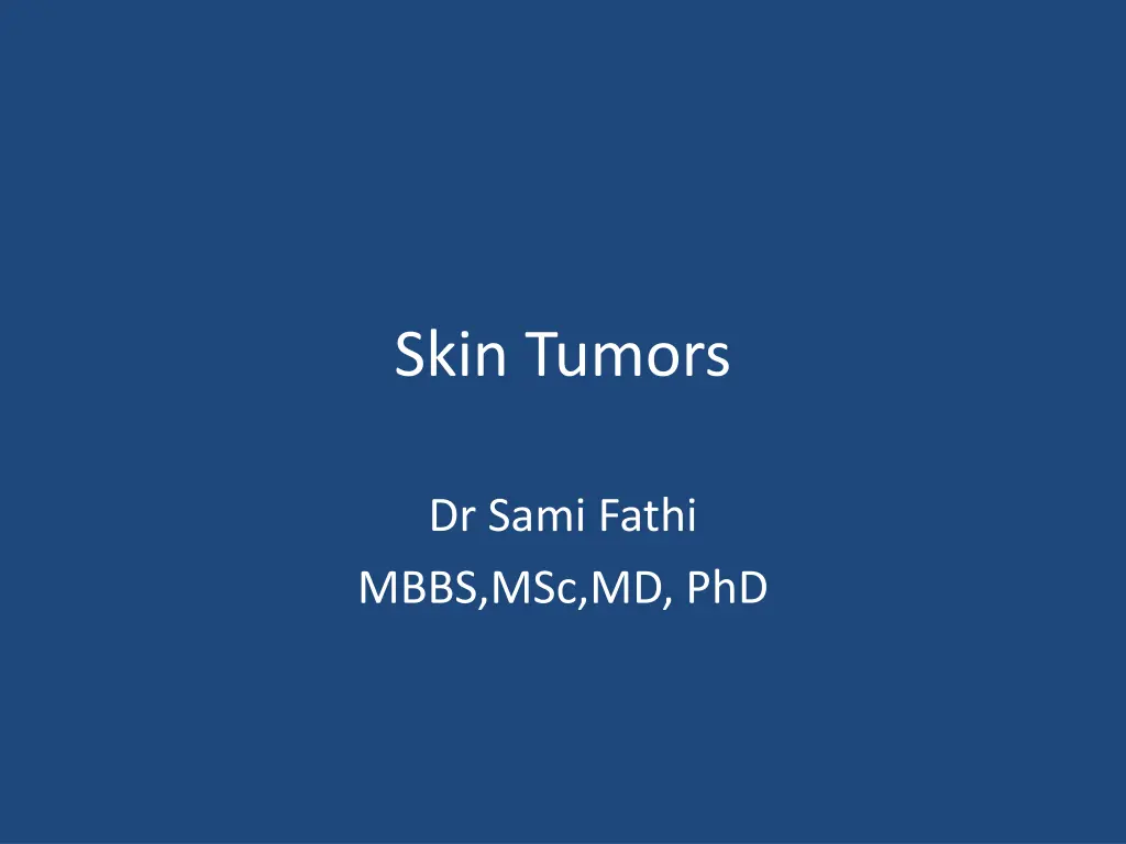 skin tumors