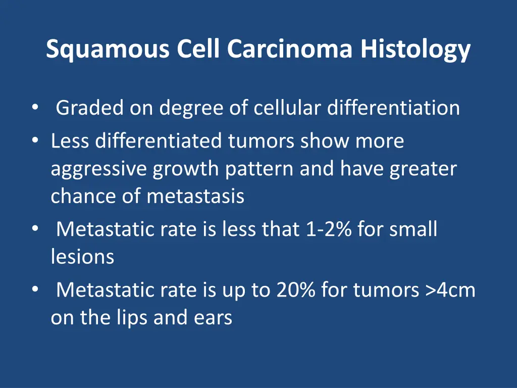 squamous cell carcinoma histology