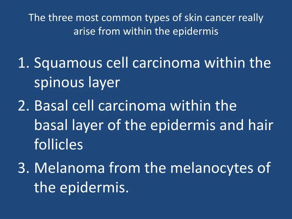 the three most common types of skin cancer really