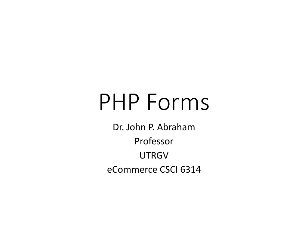 php forms