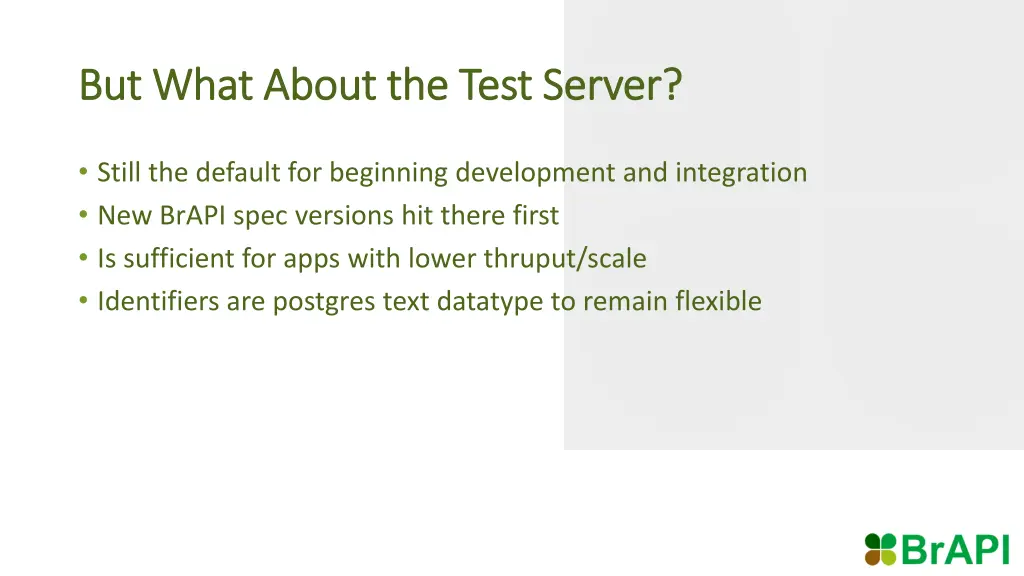but what about the test server but what about