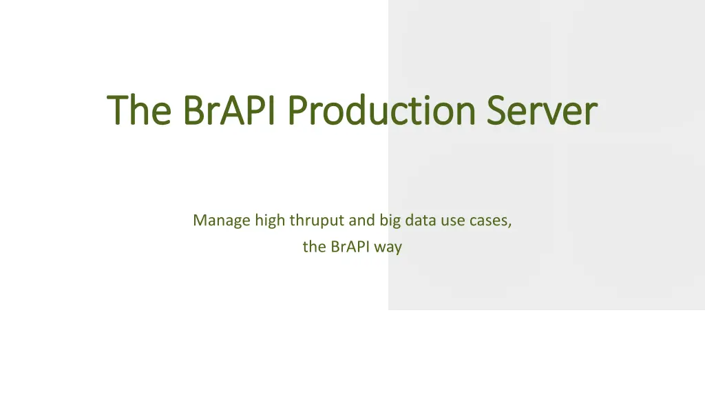 the brapi production server the brapi production