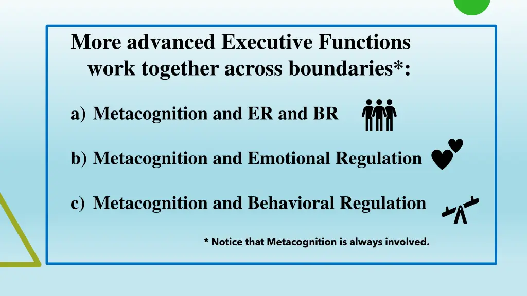 more advanced executive functions work together