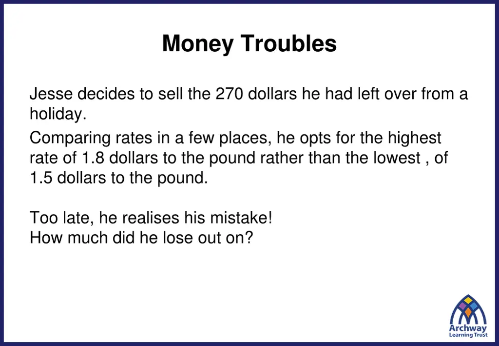 money troubles