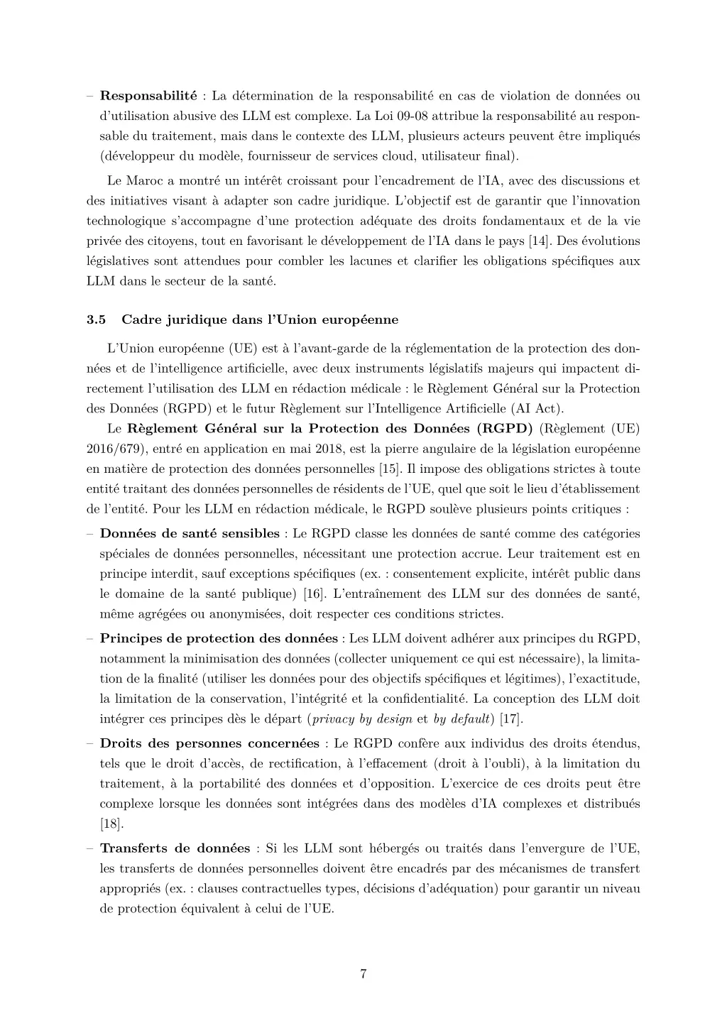 responsabilit la d termination