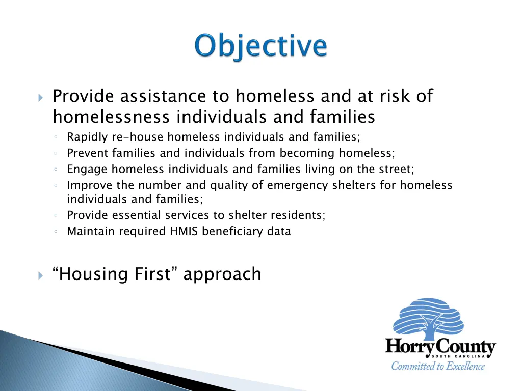 provide assistance to homeless and at risk