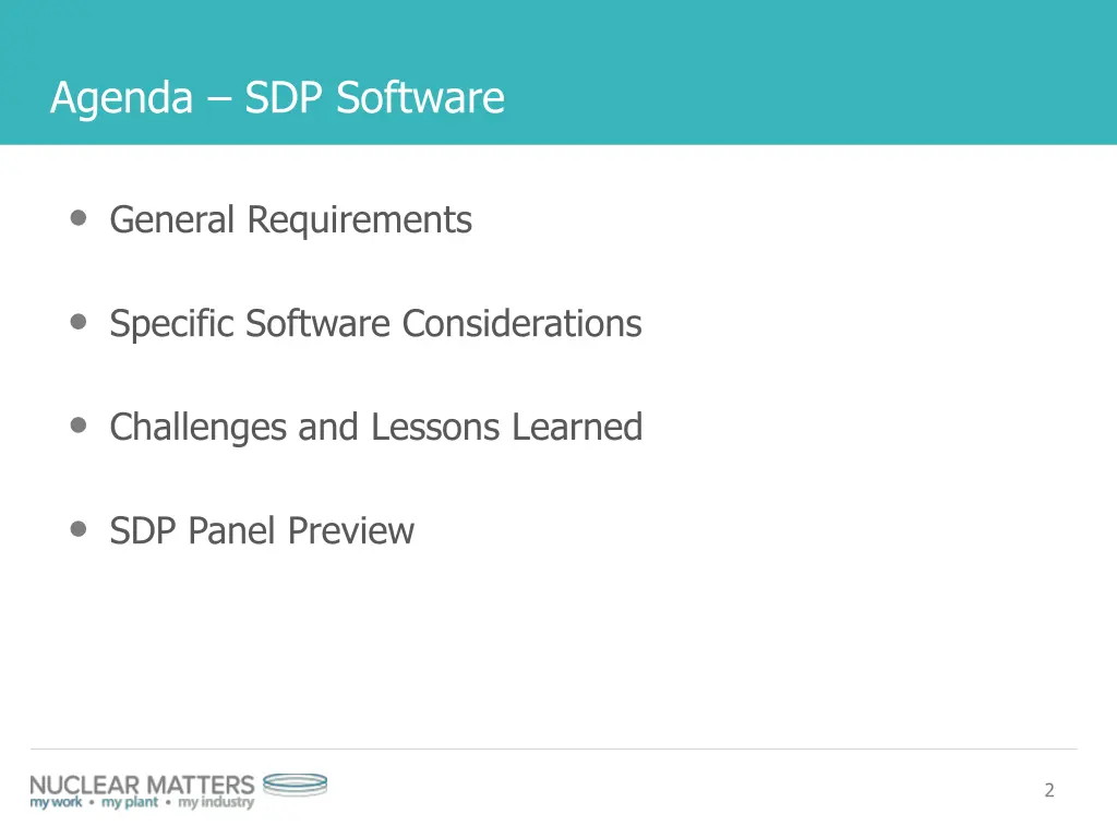 agenda sdp software