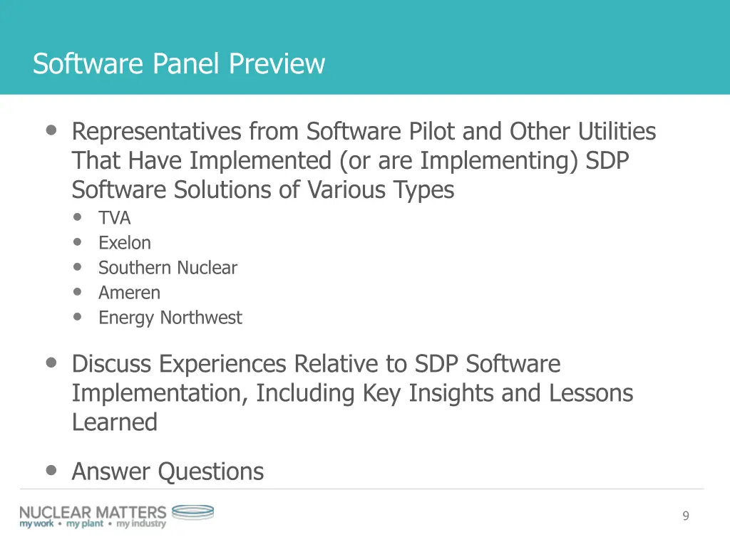 software panel preview