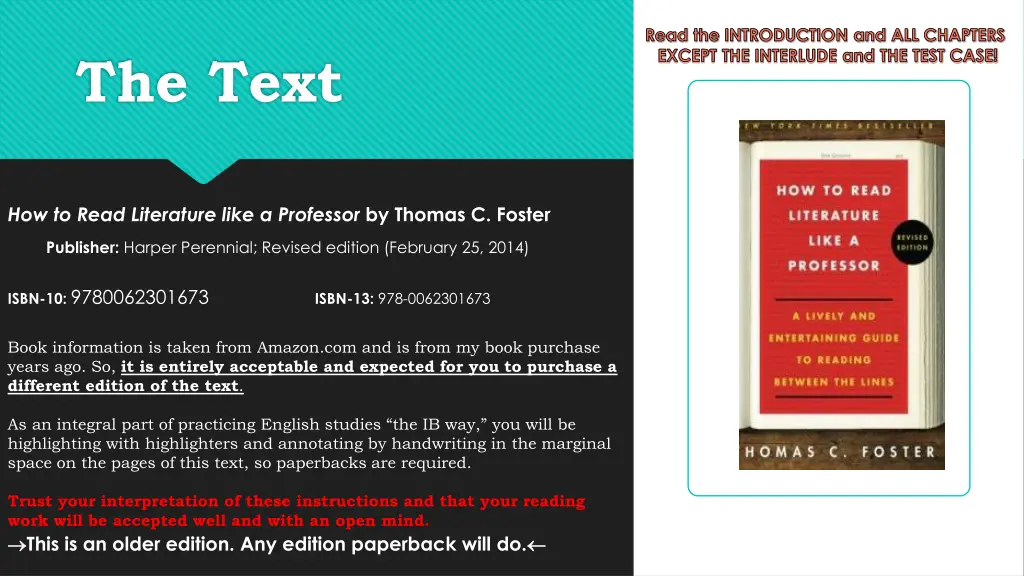 read the introduction and all chapters except