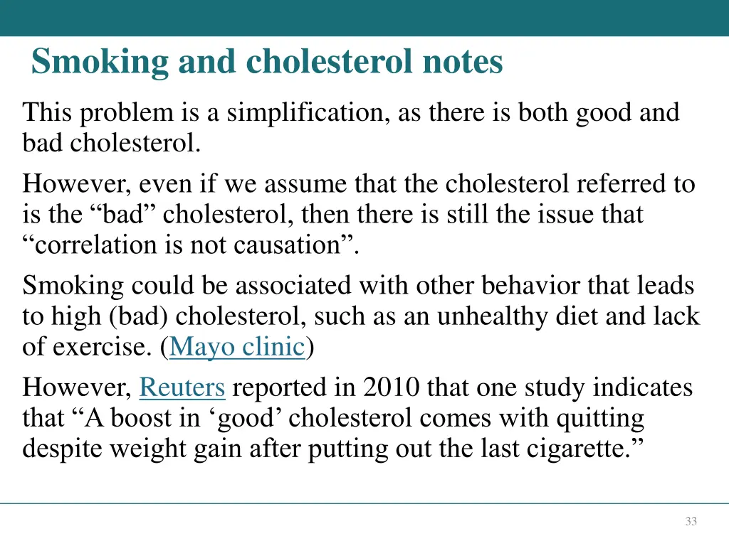 smoking and cholesterol notes