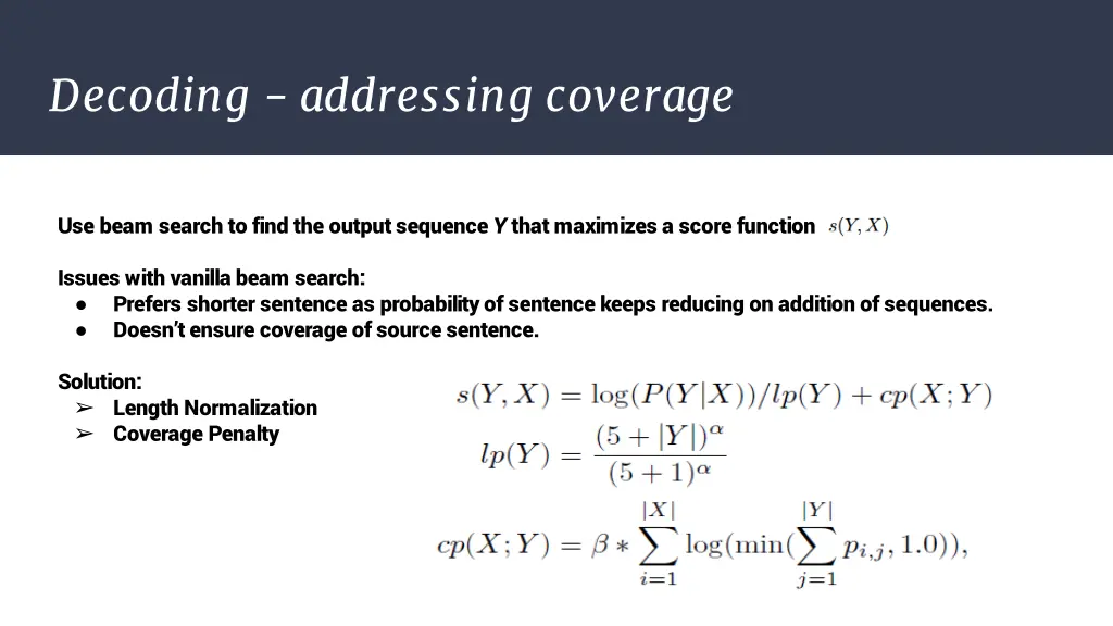decoding addressing coverage