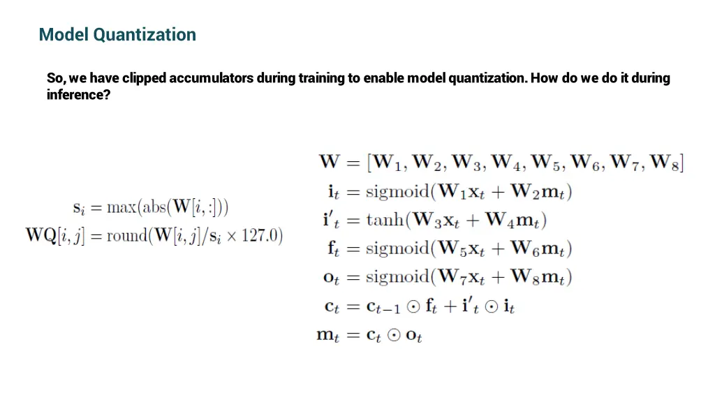 model quantization 2