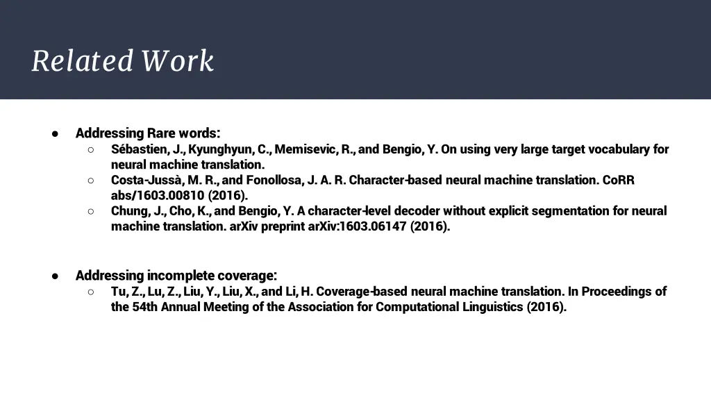 related work