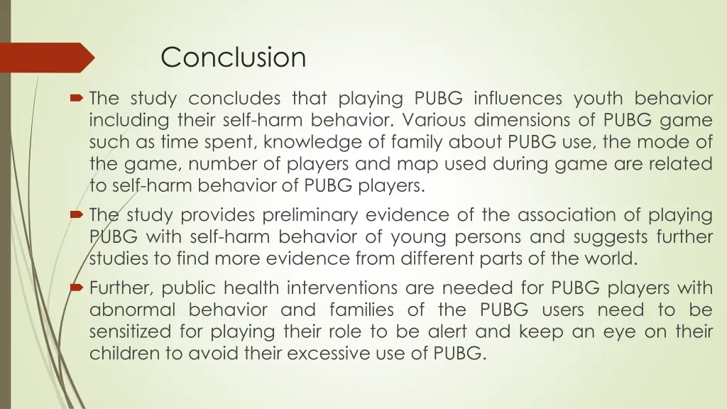 conclusion