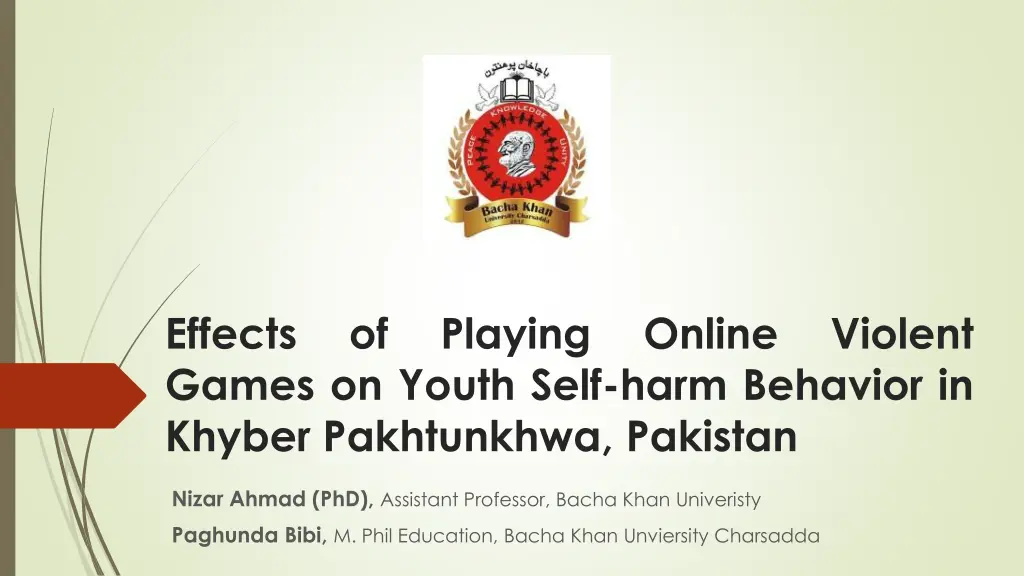 effects games on youth self harm behavior