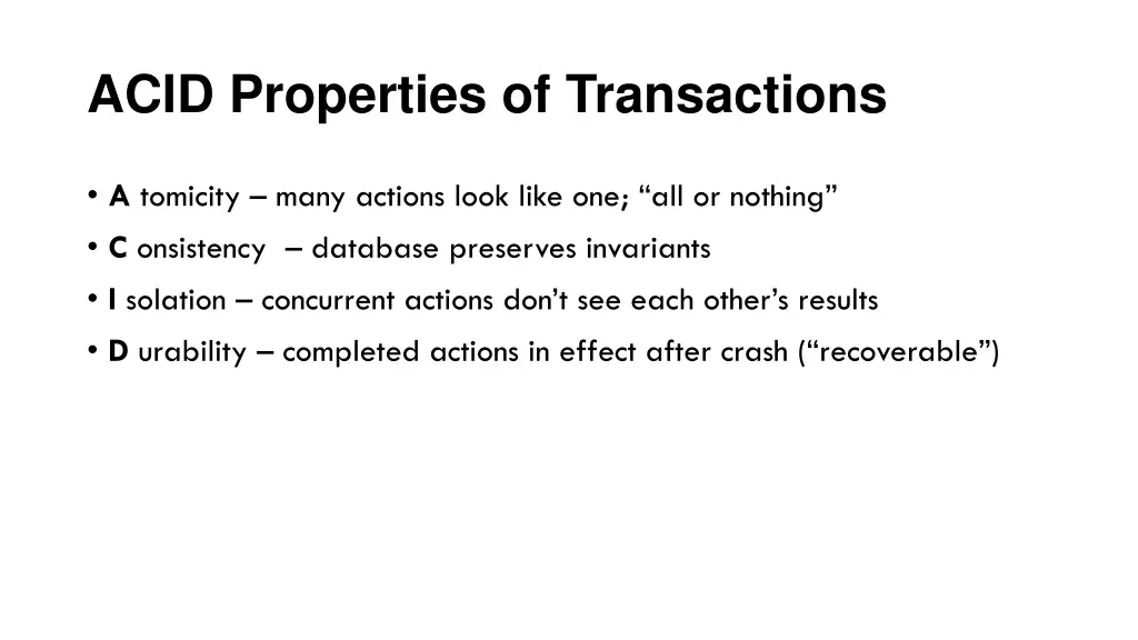 acid properties of transactions