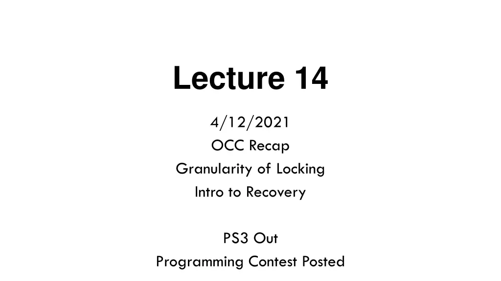 lecture 14