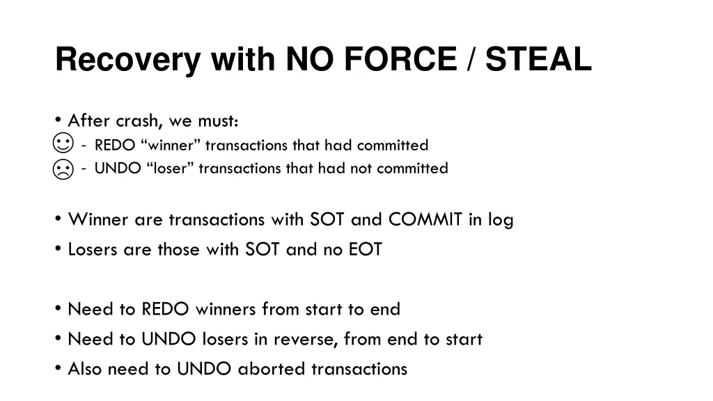 recovery with no force steal