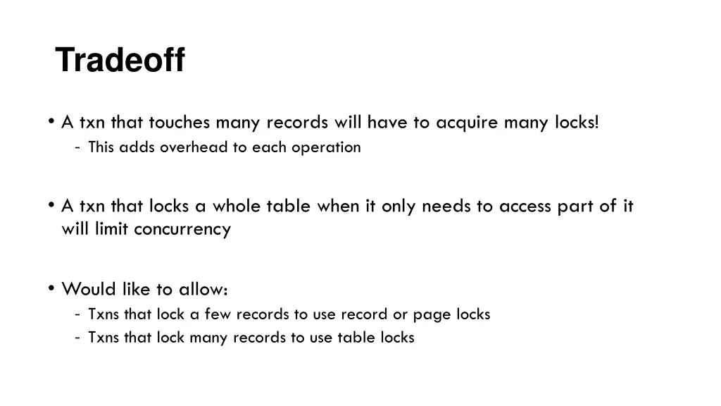 tradeoff 1