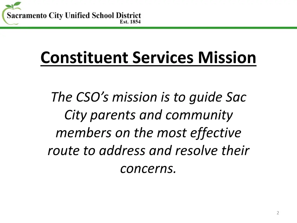 constituent services mission