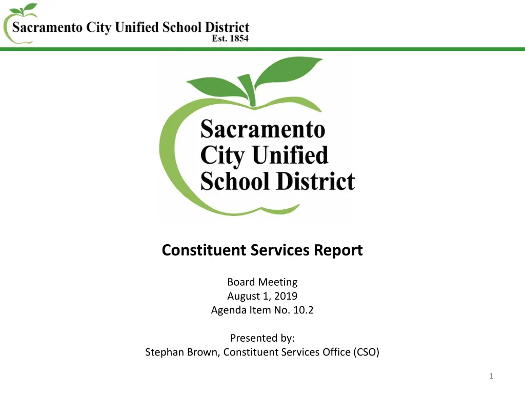 constituent services report