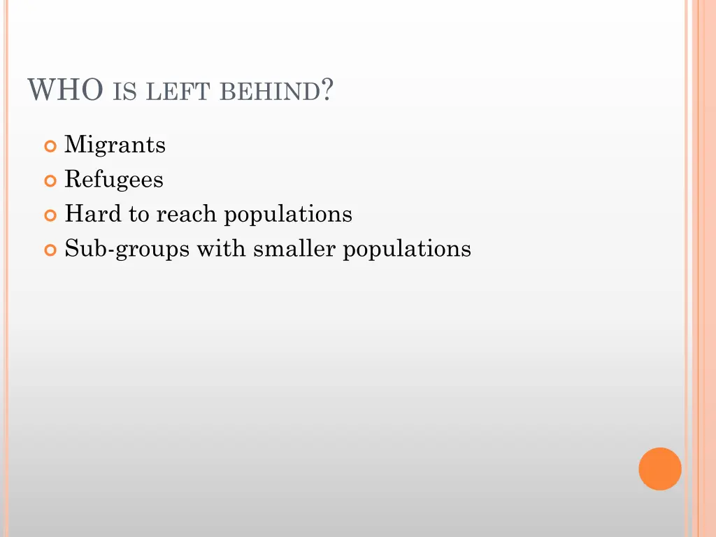 who is left behind