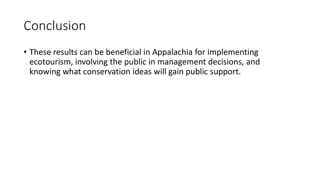 conclusion