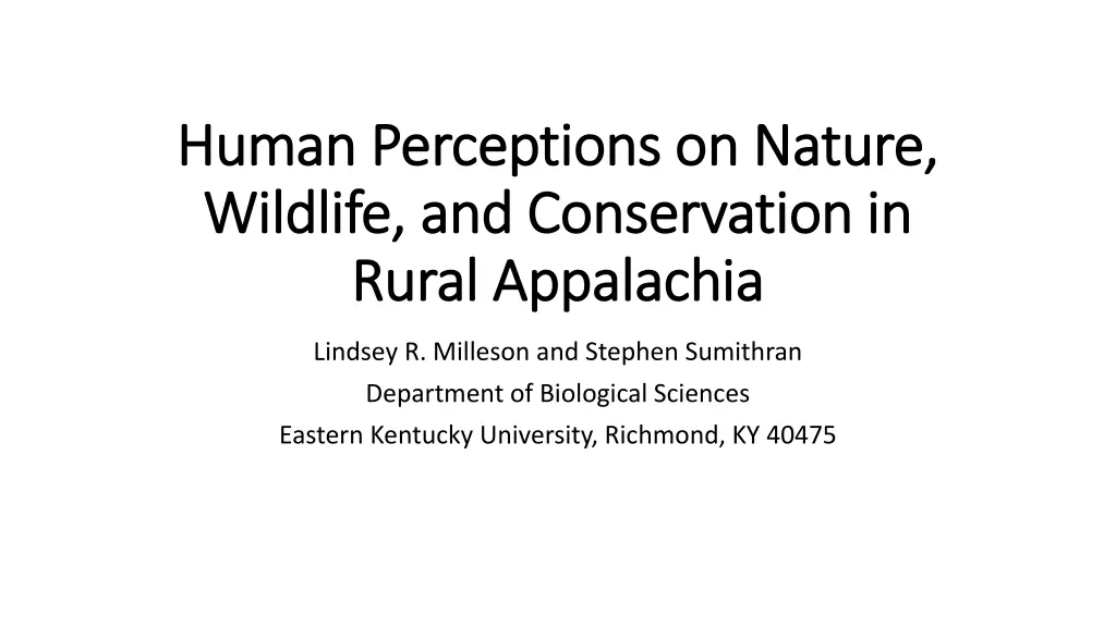 human perceptions on nature human perceptions