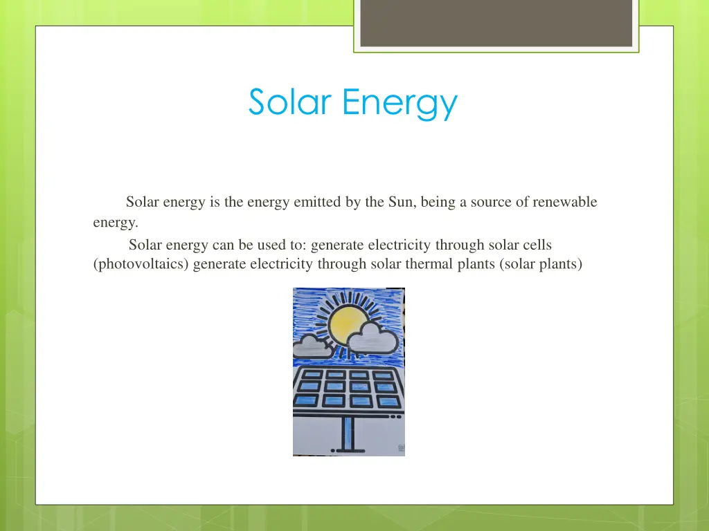 solar energy