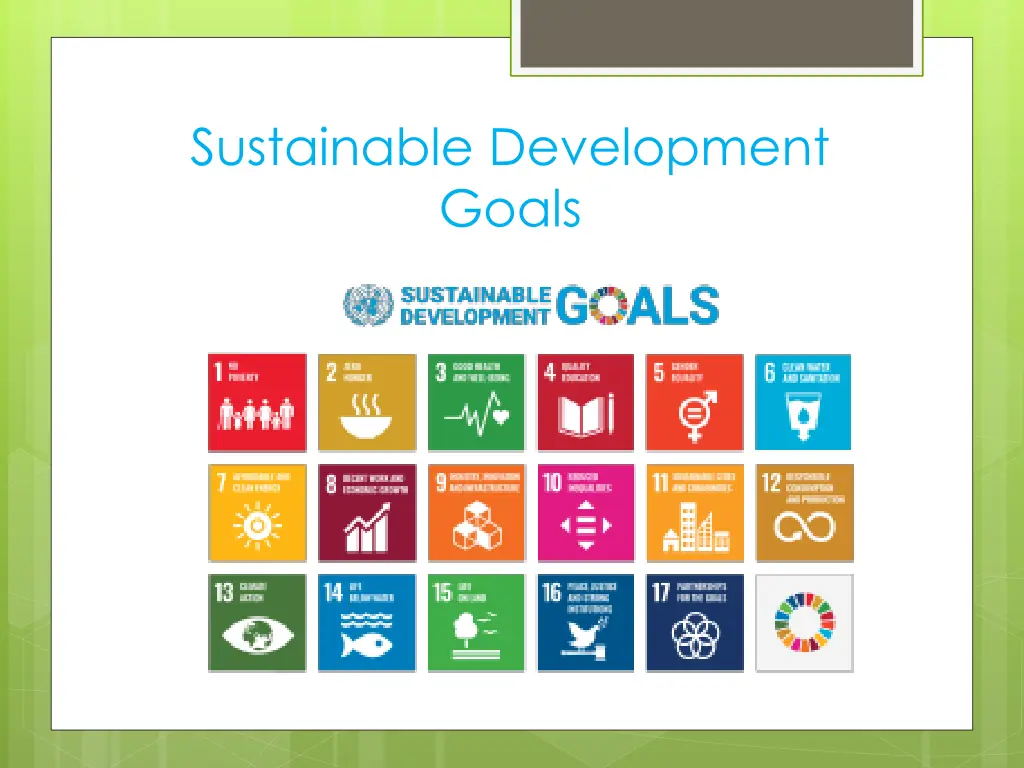 sustainable development goals