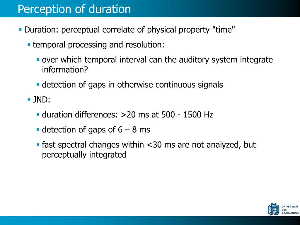 perception of duration