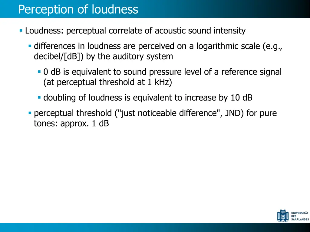 perception of loudness