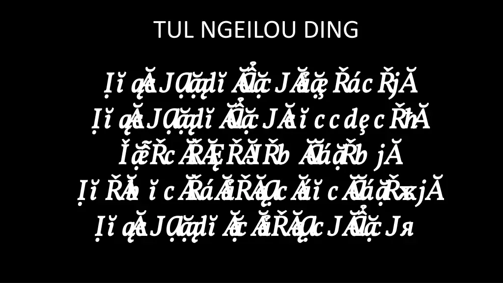 tul ngeilou ding 4