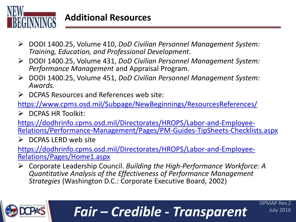 additional resources