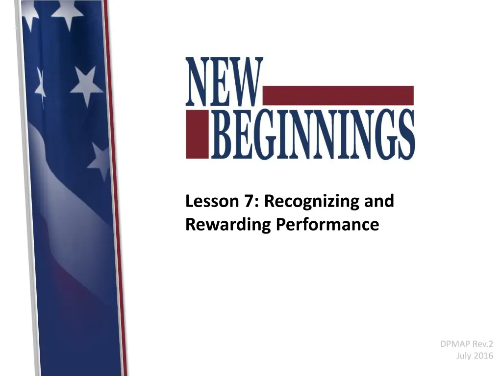 lesson 7 recognizing and rewarding performance