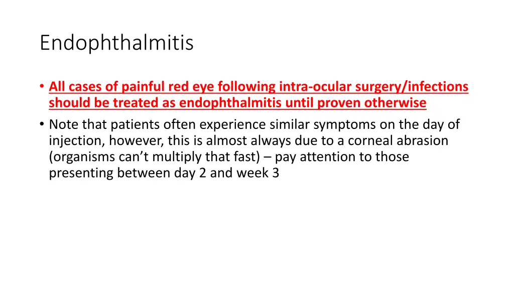 endophthalmitis