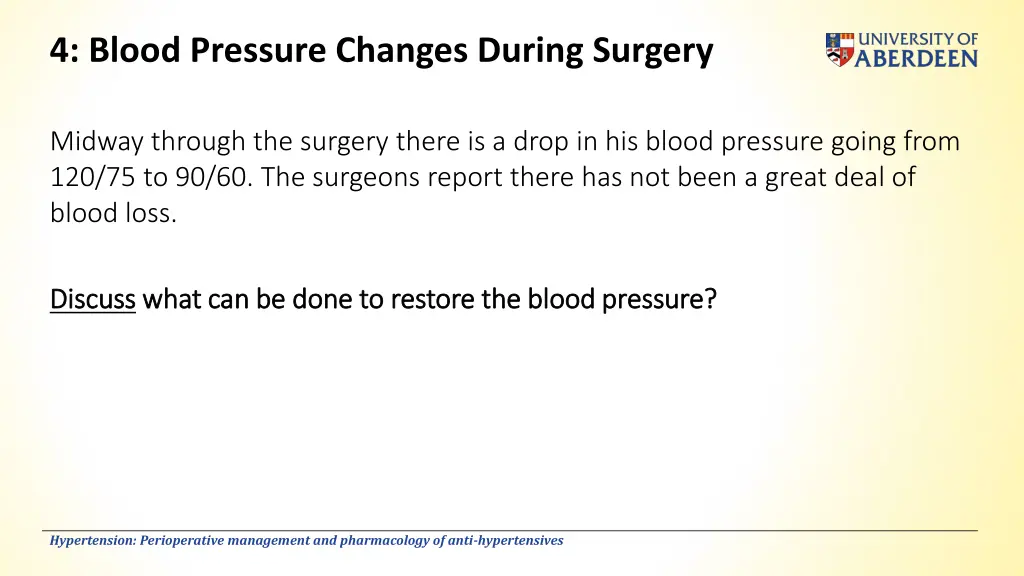 4 blood pressure changes during surgery