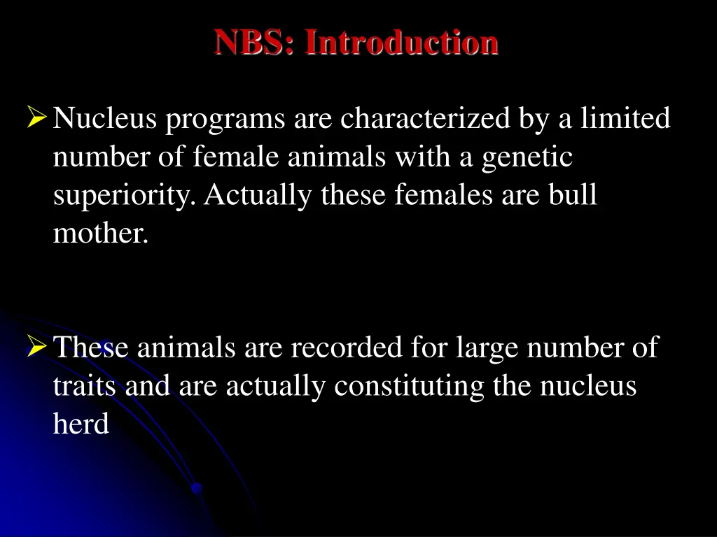 nbs introduction
