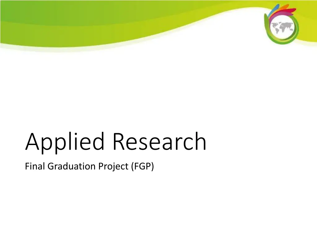 applied research final graduation project fgp