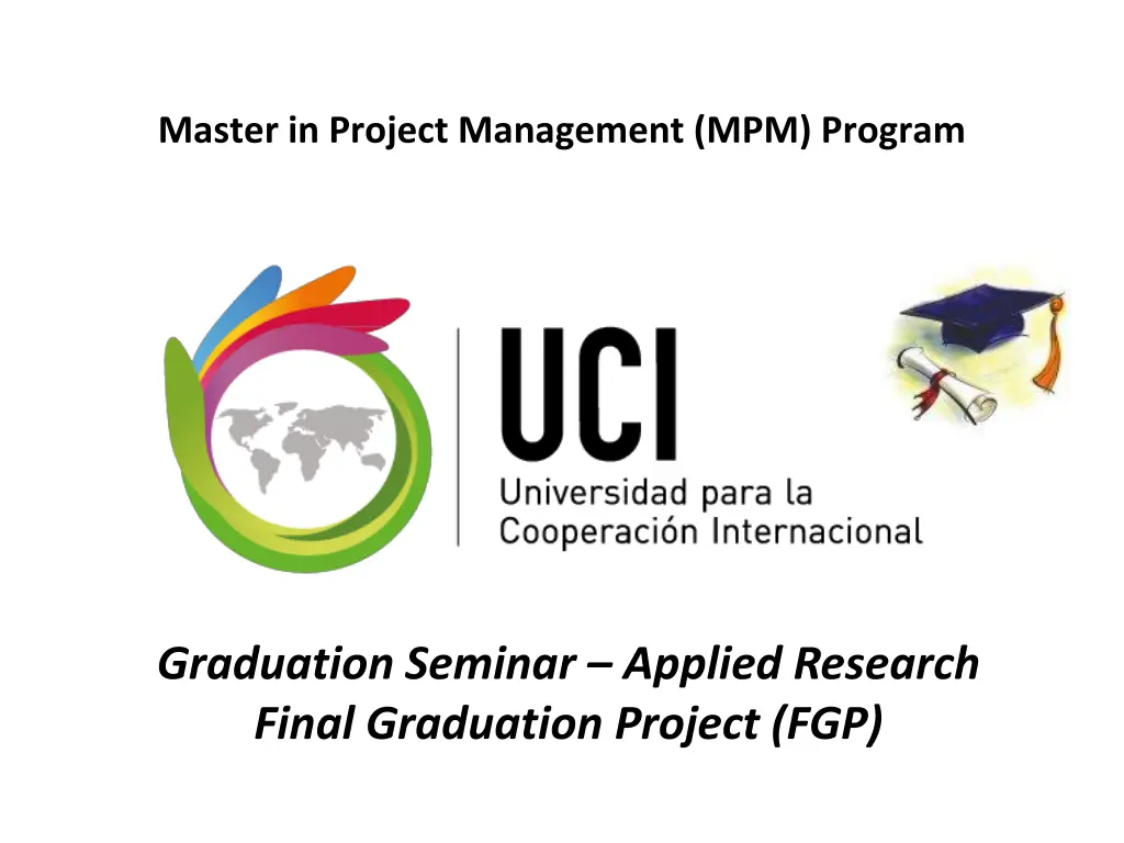 master in project management mpm program