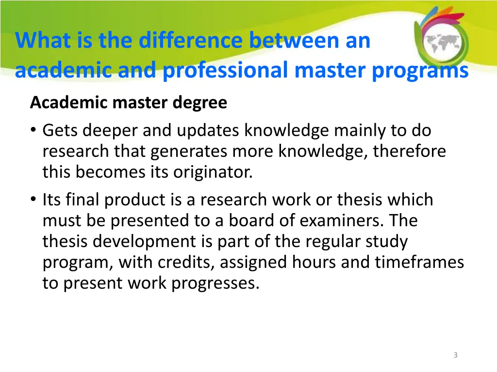 what is the difference between an academic