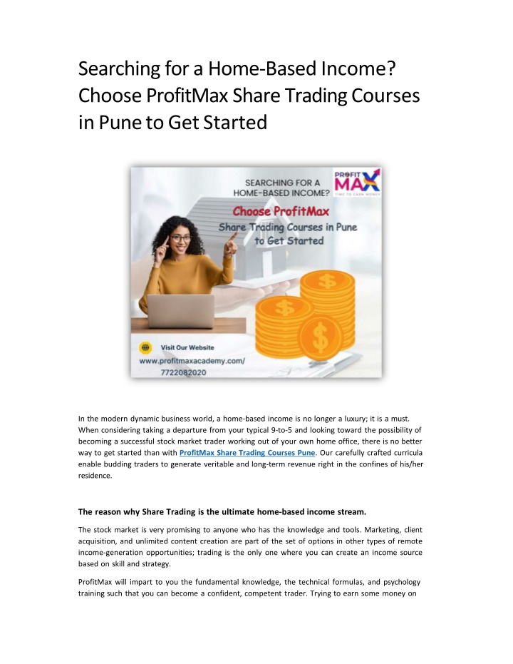 searching for a home based income choose