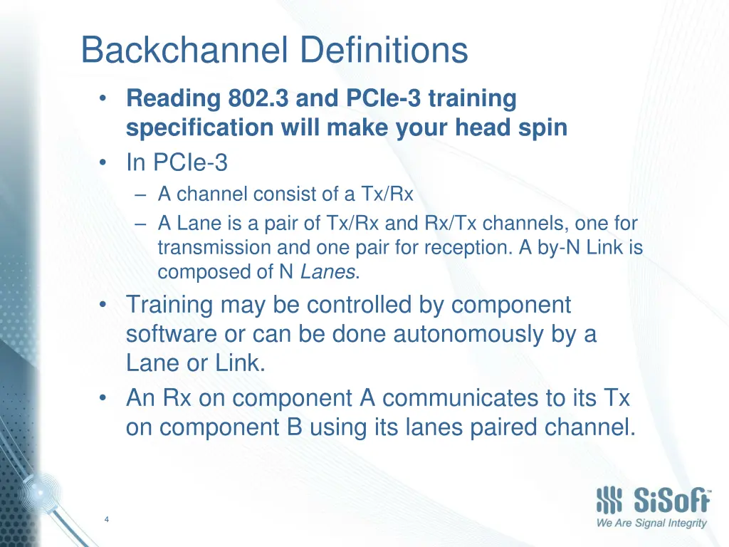 backchannel definitions
