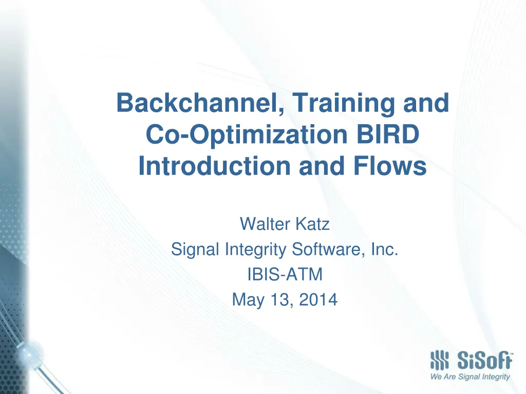 backchannel training and co optimization bird