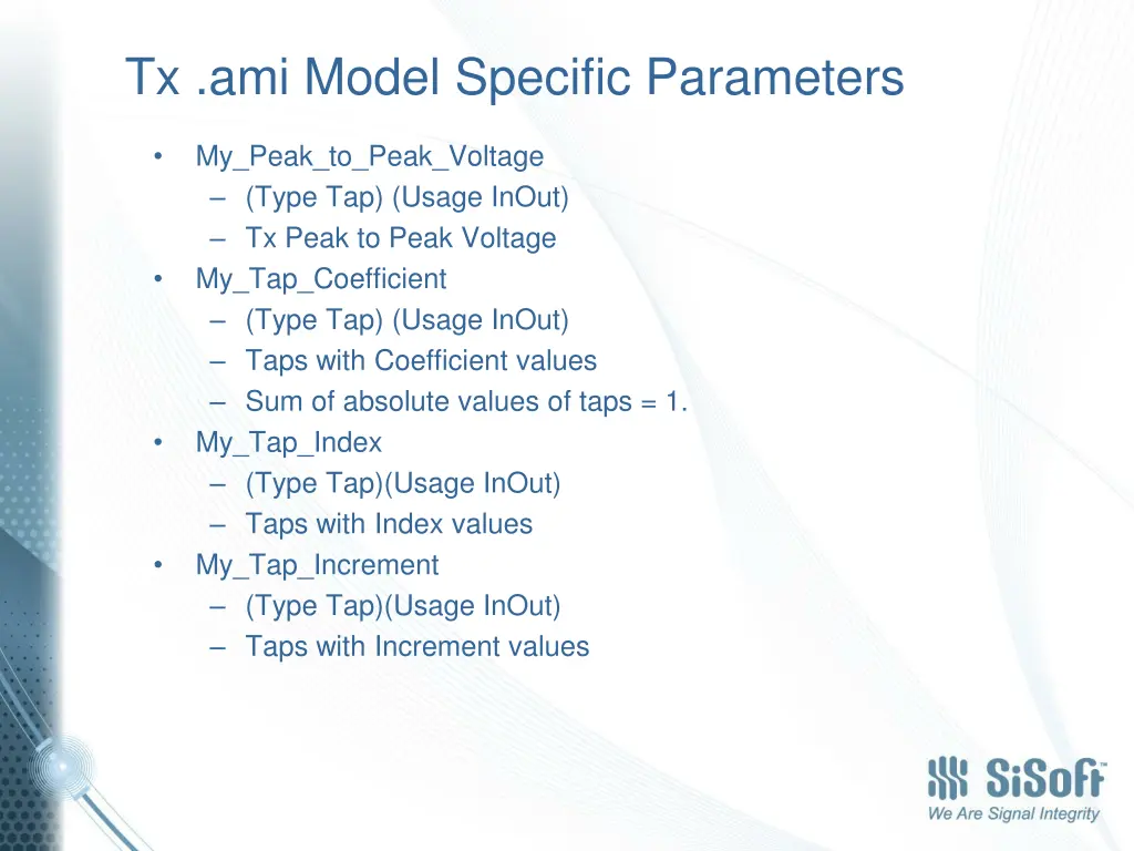 tx ami model specific parameters