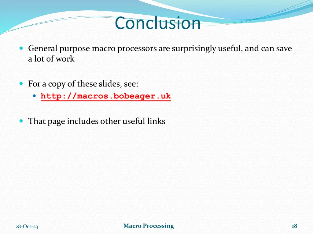 conclusion