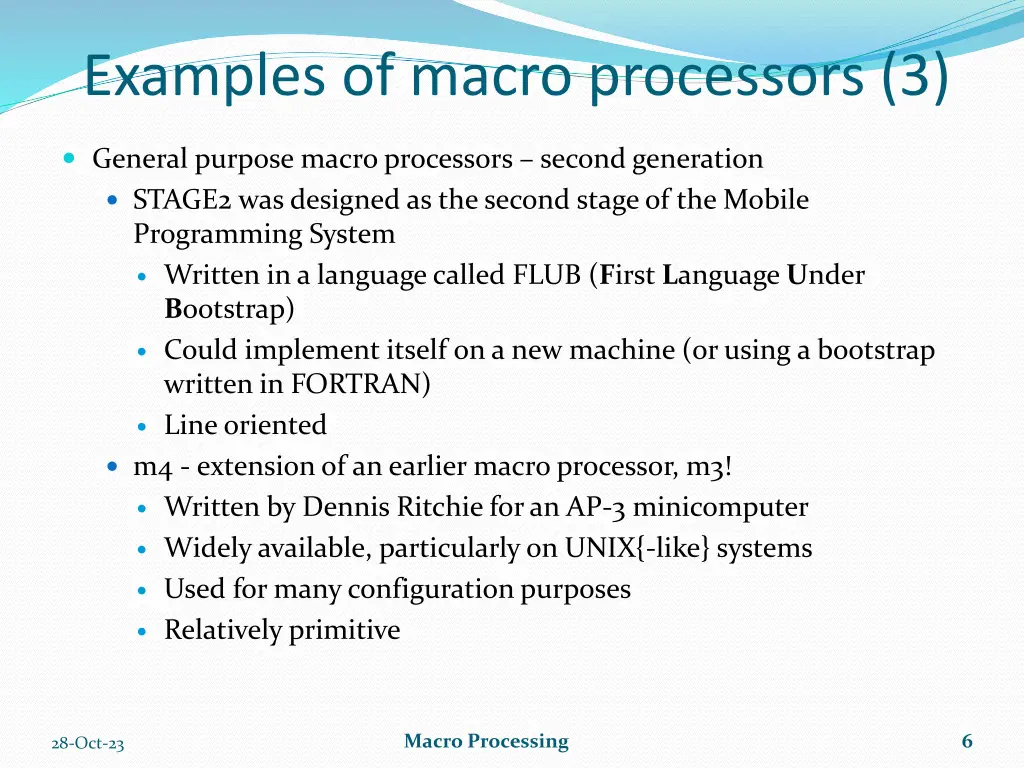 examples of macro processors 3