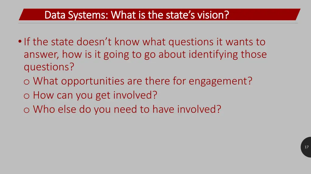 data systems what is the state s vision data 1