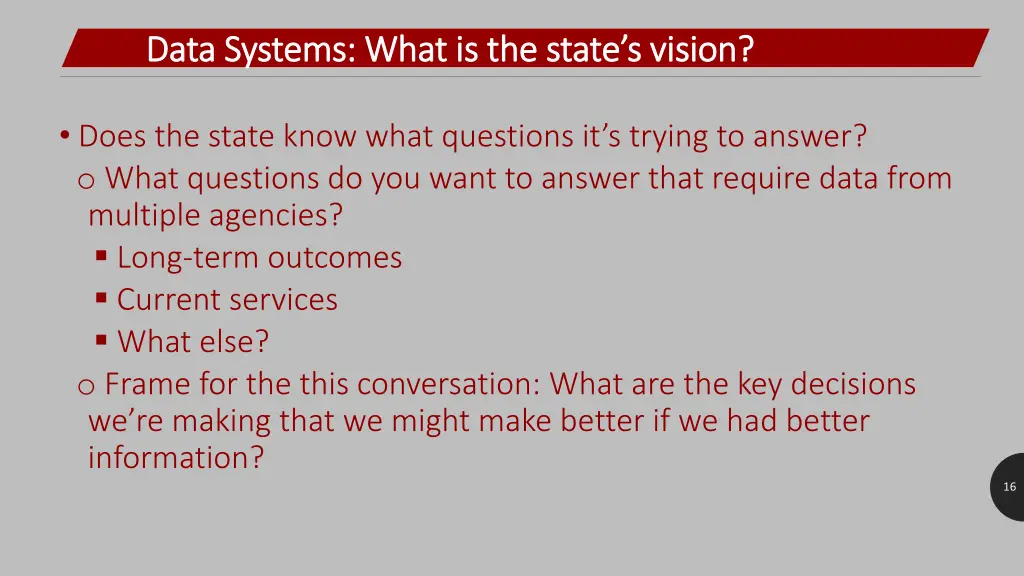 data systems what is the state s vision data