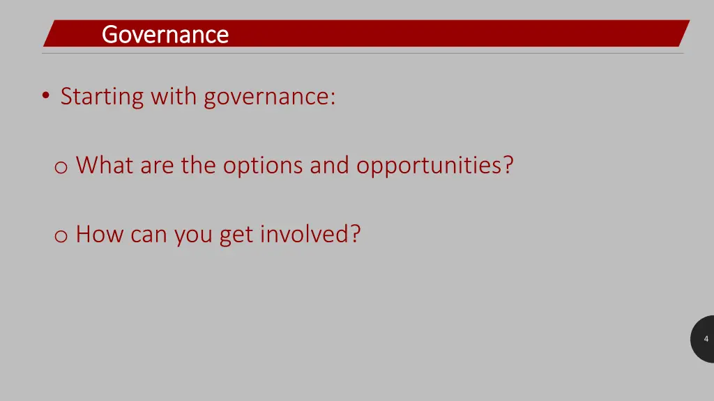 governance governance